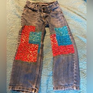 Sashiko style boys pants size 4/5